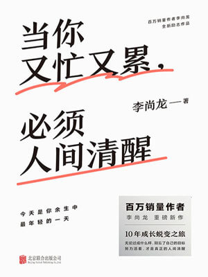 当你又忙又累，必须人间清醒小说封面